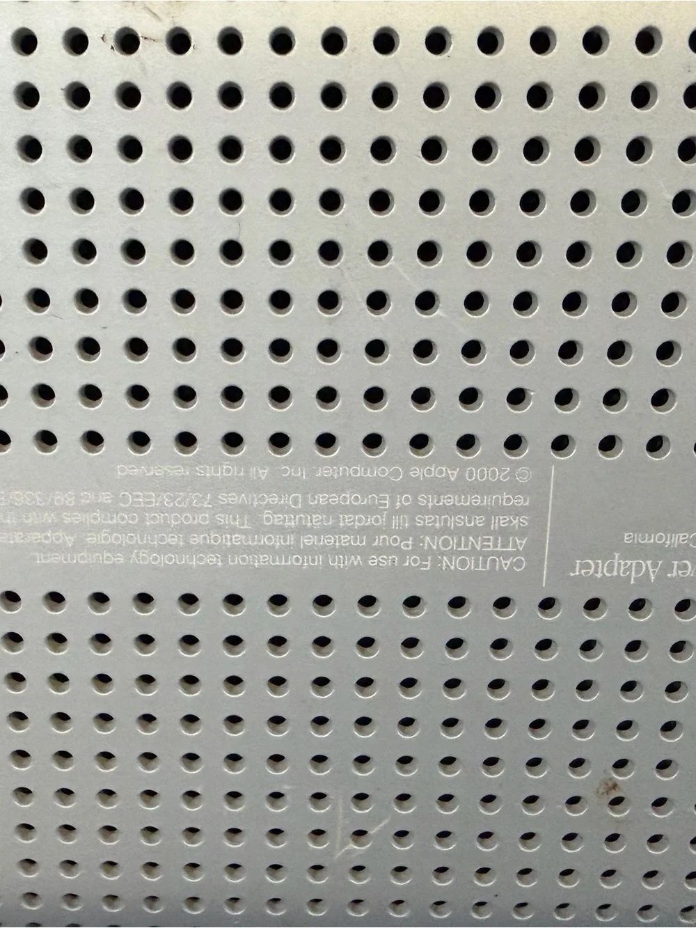 Vintage Apple Power Mac G4 205W Power Adapter